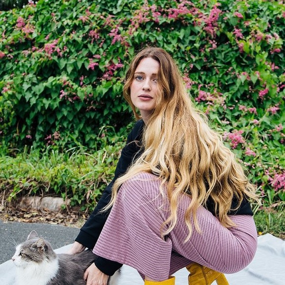 ISO Mr. Larkin pink check/plaid Arlene pants - Picture 1 of 6